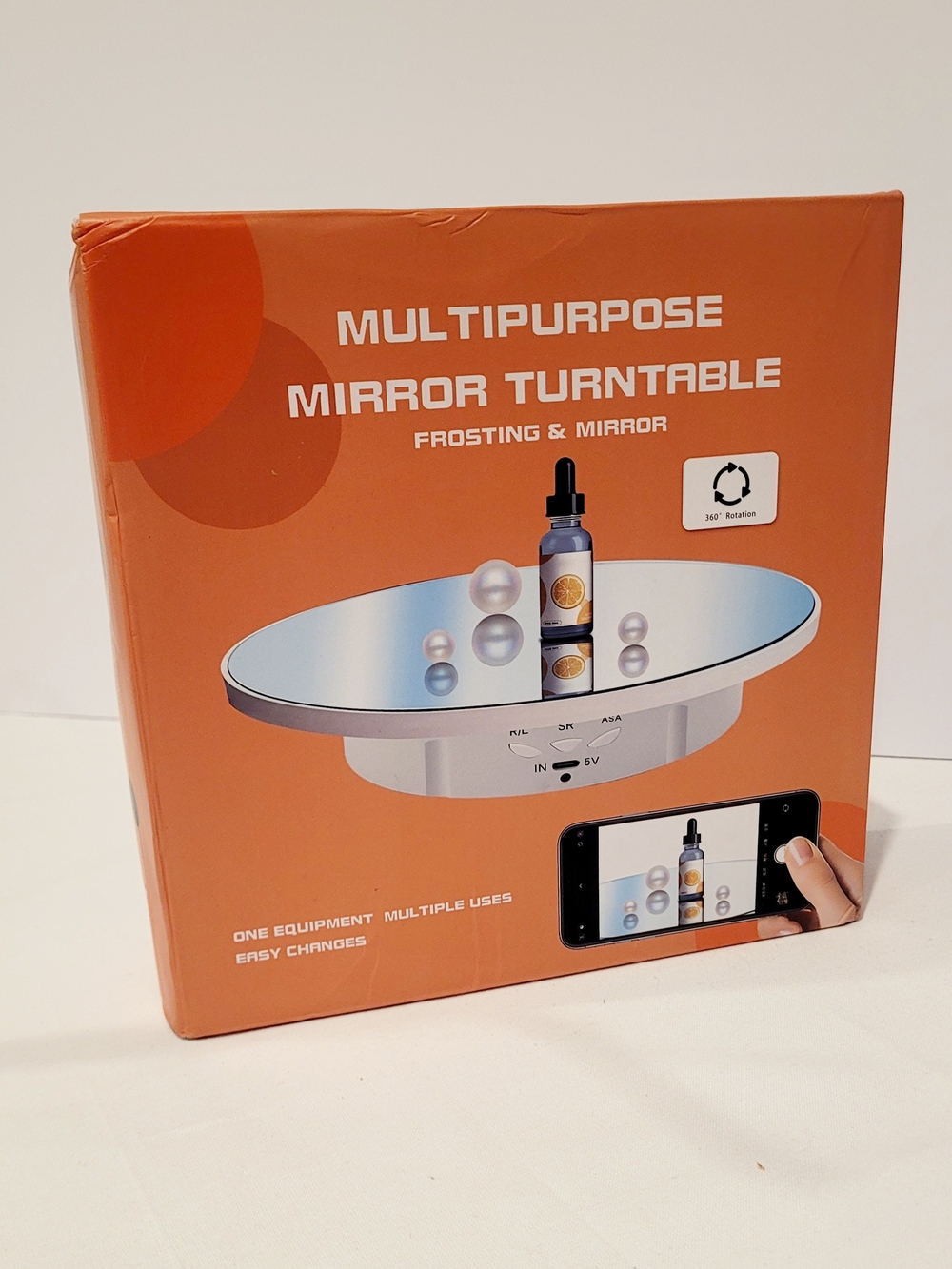 Multipurpose Mirror Turntable - Portable Rotating Display